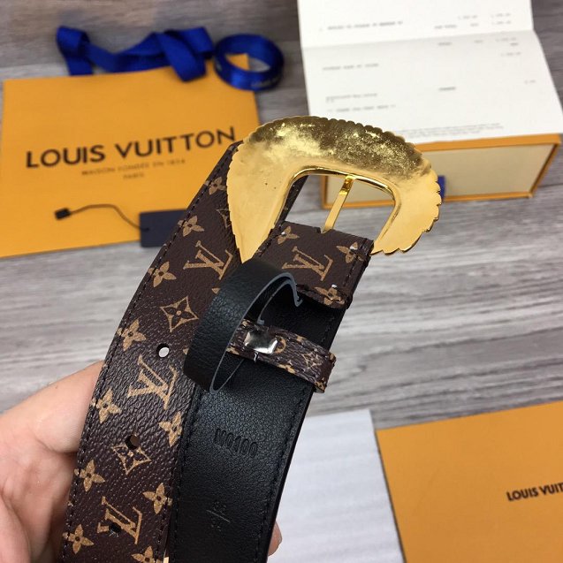 Louis vuitton original monogram canvas angels 30mm belt M0102 