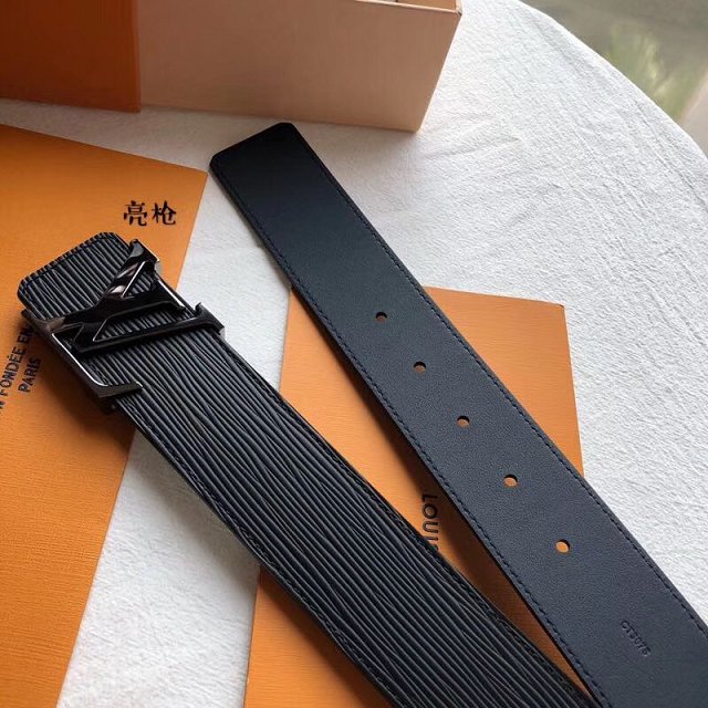 Louis vuitton original epi leather 40mm belt M9229 black