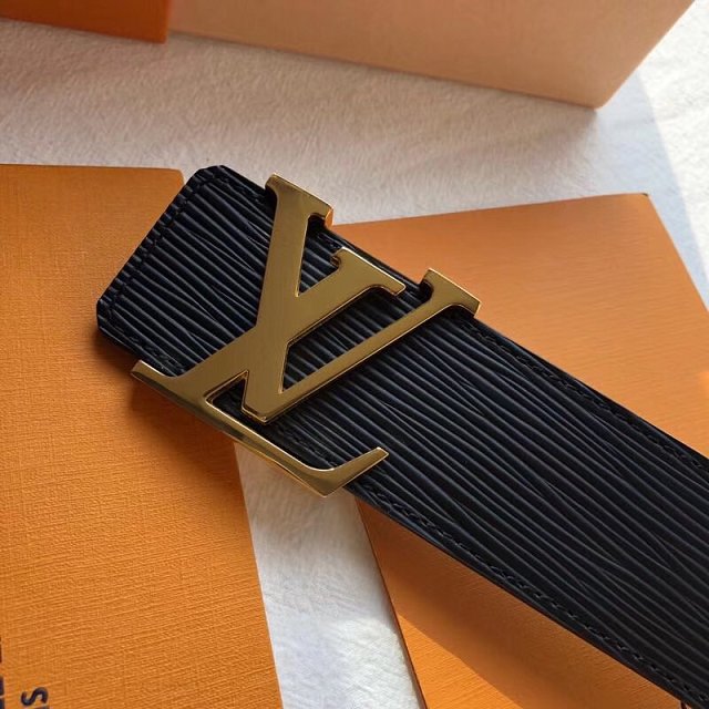 Louis vuitton original epi leather 40mm belt M9229 black