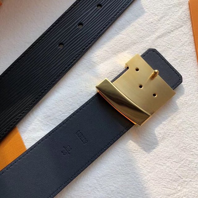 Louis vuitton original epi leather 40mm belt M9229 black