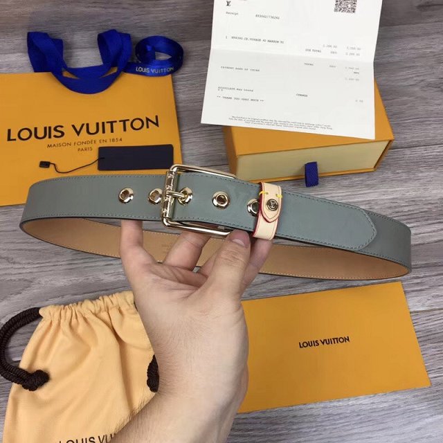 Louis vuitton original canvas mens voyager 35mm belt MP043Q 