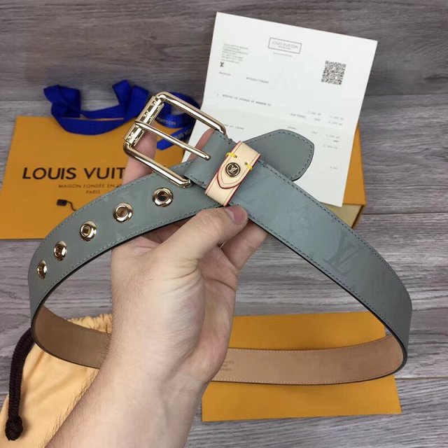 Louis vuitton original canvas mens voyager 35mm belt MP043Q 