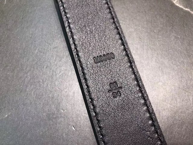 Louis vuitton original epi leather twist 30MM belt M9361U blue