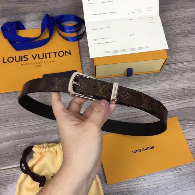 Louis vuitton original monogram 30mm belt MP056 