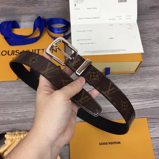 Louis vuitton original monogram 30mm belt MP056 