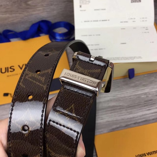 Louis vuitton original monogram 30mm belt MP056 