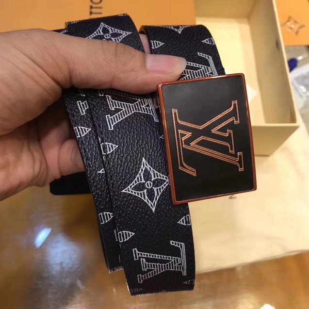 Louis vuitton original monogram Ink metropole belt M0049Q