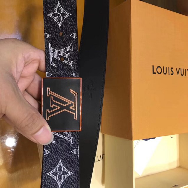 Louis vuitton original monogram Ink metropole belt M0049Q