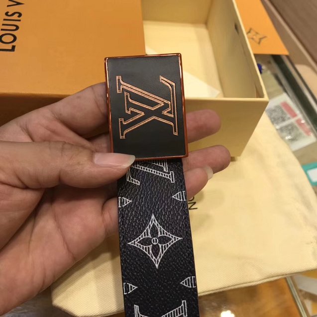 Louis vuitton original monogram Ink metropole belt M0049Q