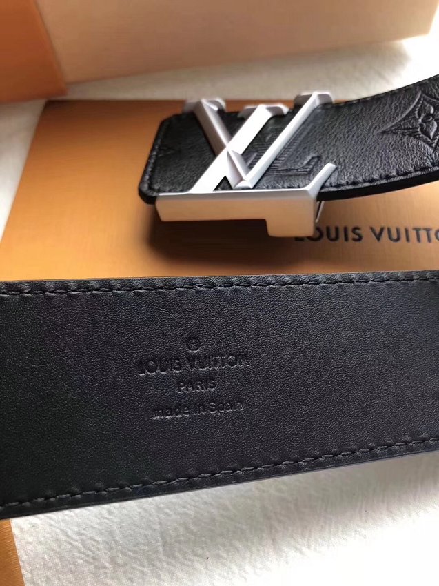 Louis vuitton original monogram calfskin 40mm belt M0091S black