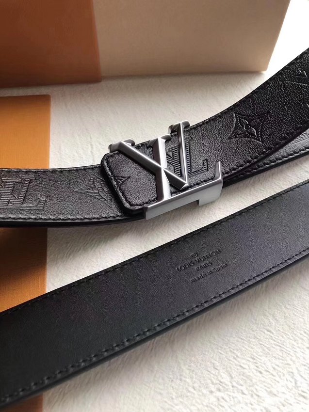 Louis vuitton original monogram calfskin 40mm belt M0091S black