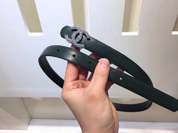 CC original calfskin 25mm belt AA0519 blackish green