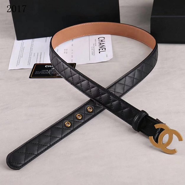 CC original calfskin 30mm belt AA0508 black