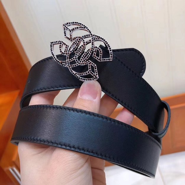 CC original calfskin 30mm belt AA0516 black