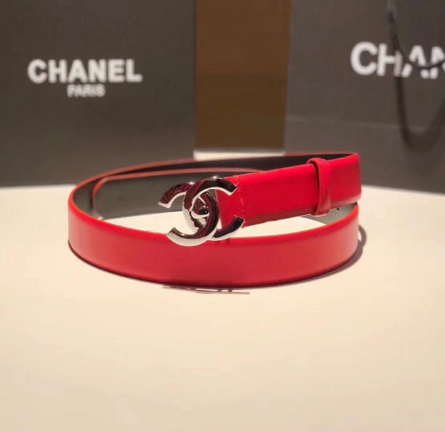 CC original calfskin 30mm belt AA0520 red