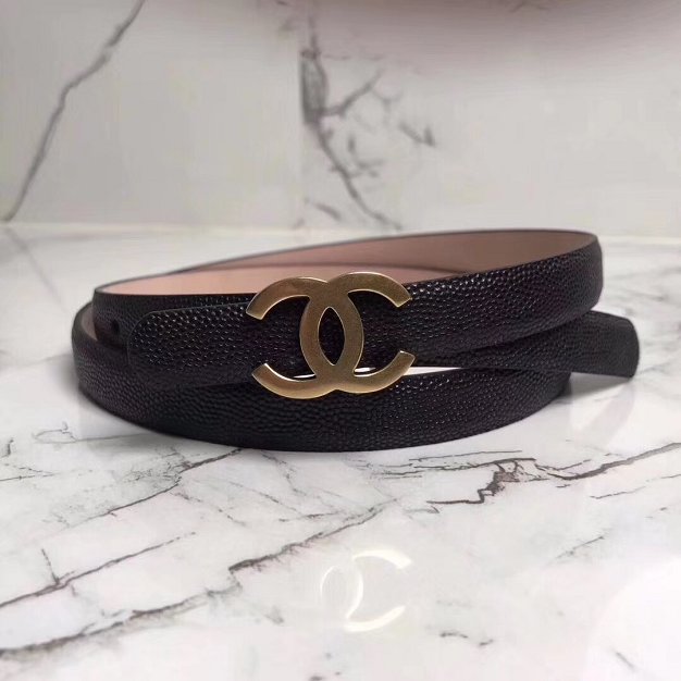 CC original grained calfskin 25mm belt AA0518 black