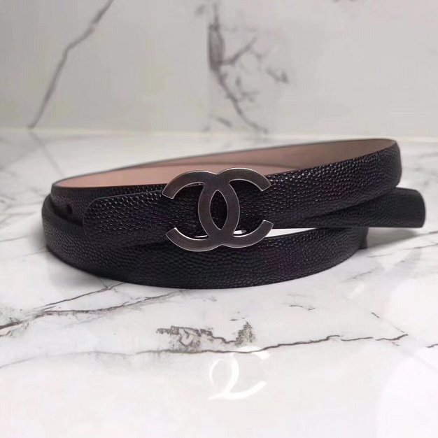 CC original grained calfskin 25mm belt AA0518 black