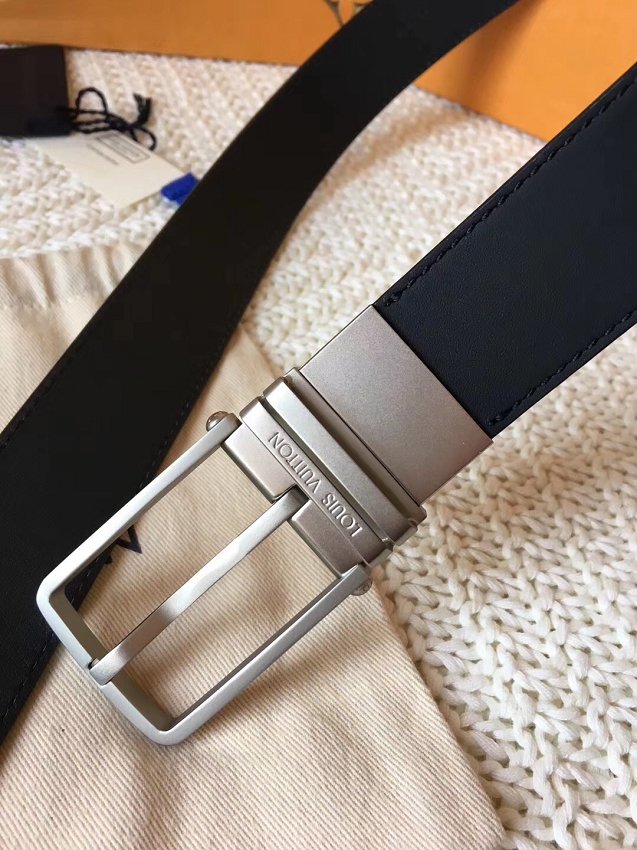 Louis vuitton original calfskin 35mm belt M6065T black