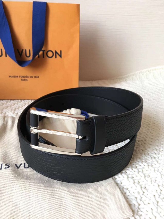 Louis vuitton original calfskin 35mm belt m6117 black