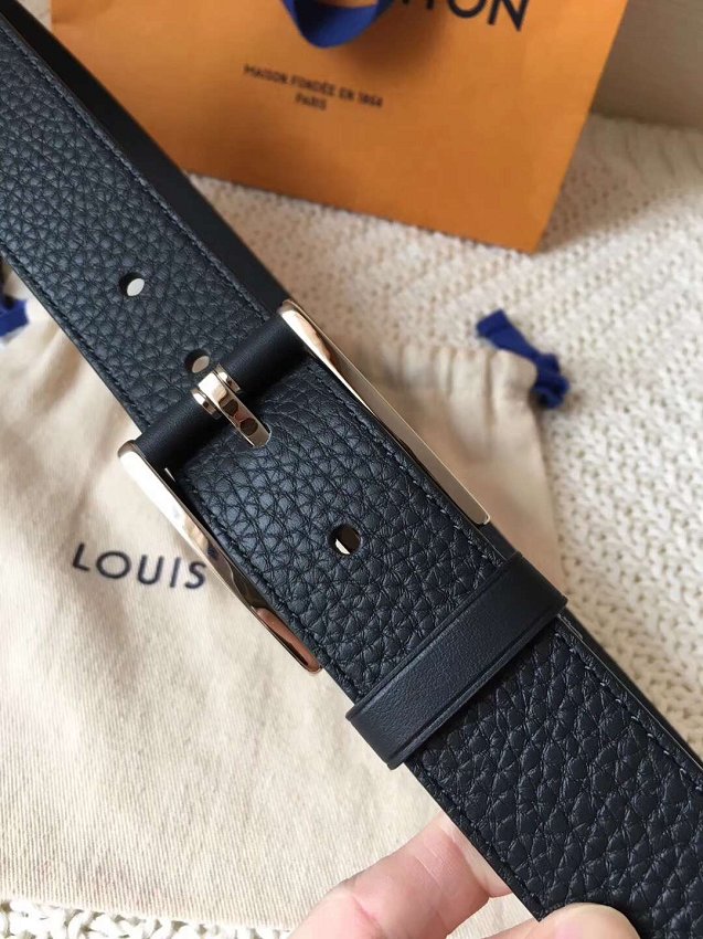 Louis vuitton original calfskin 35mm belt m6117 black