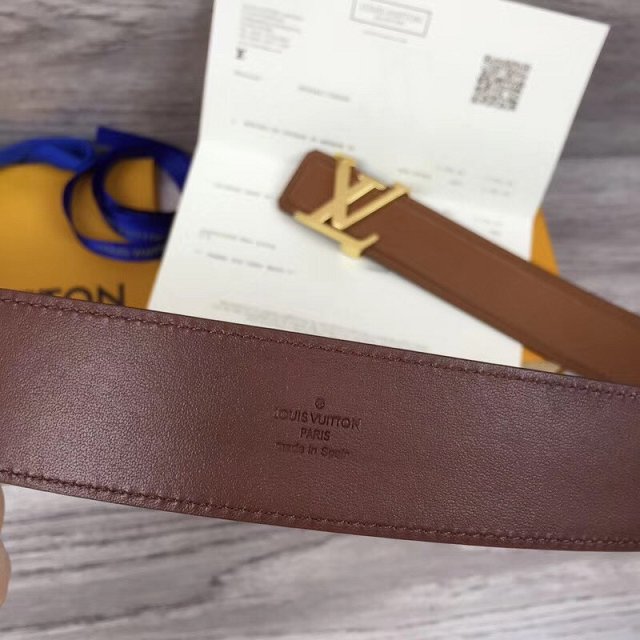 Louis vuitton original calfskin 40mm belt m9911 coffee