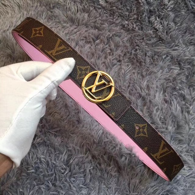 Louis vuitton original calfskin circle 35mm belt M0118V