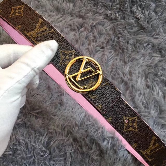 Louis vuitton original calfskin circle 35mm belt M0118V