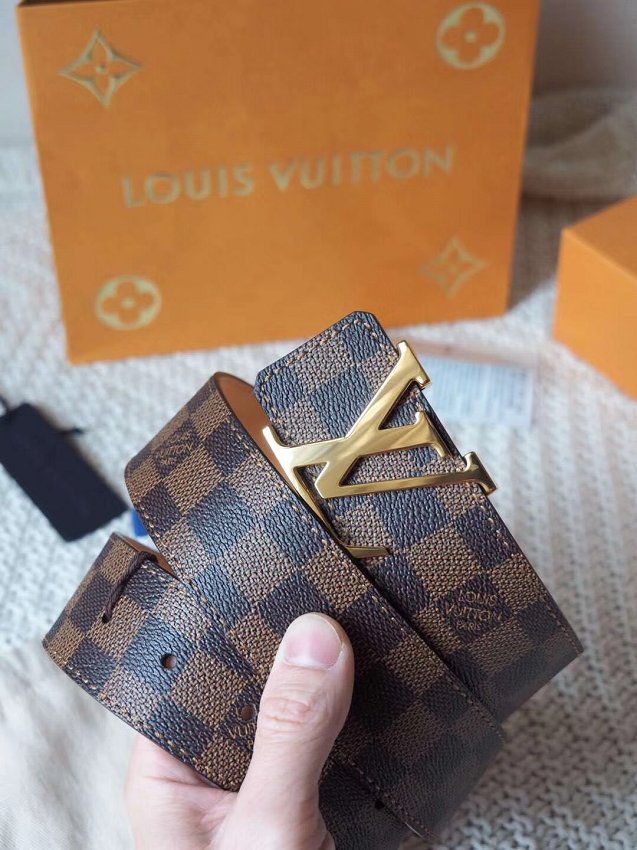 Louis vuitton original damier ebene 40mm belt m9606