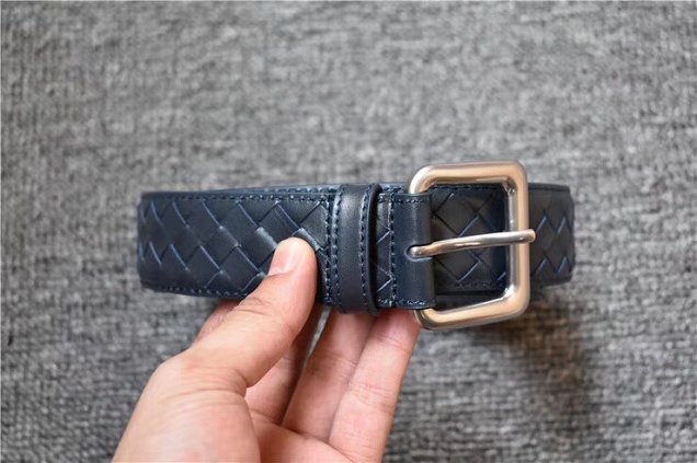 BV original calfskin 35mm belt V0001 navy blue