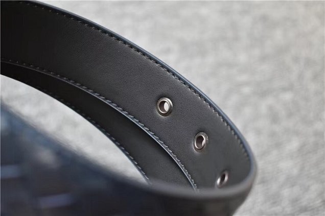 BV original calfskin 35mm belt V0001 navy blue