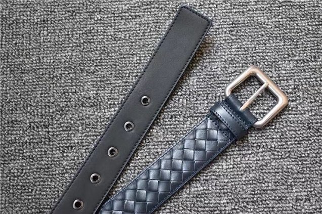 BV original calfskin 35mm belt V0001 navy blue