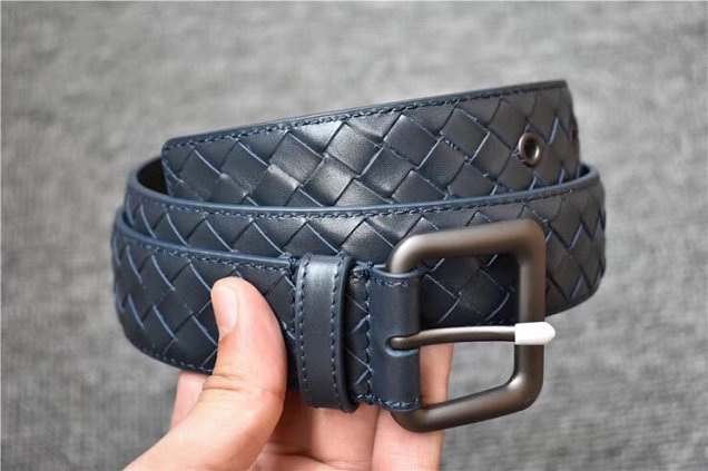 BV original calfskin 35mm belt V0001 navy blue