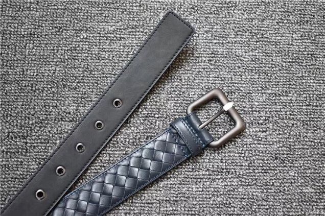 BV original calfskin 35mm belt V0001 navy blue