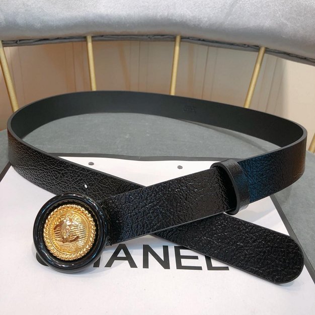 CC original aged calfskin 30mm belt A0542 black