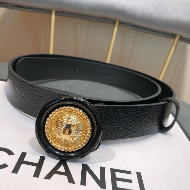 CC original aged calfskin 30mm belt A0542 black