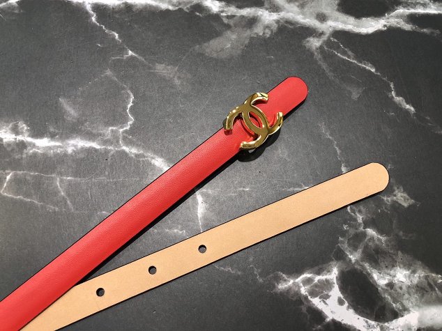 CC original calfskin 15mm belt A0547 red