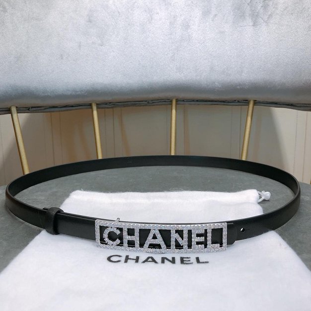 CC original calfskin 15mm belt AA0550 black