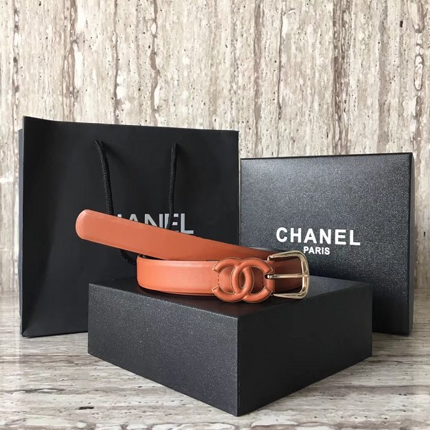 CC original calfskin 20mm belt AA0556 caramel