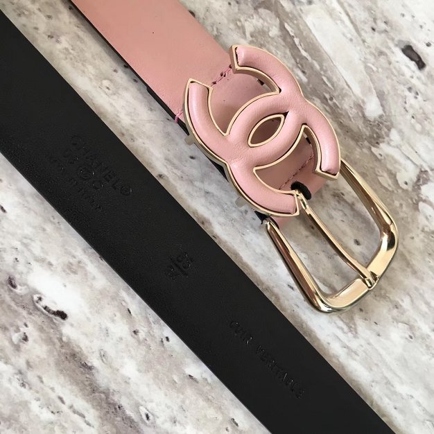 CC original calfskin 20mm belt AA0556 pink