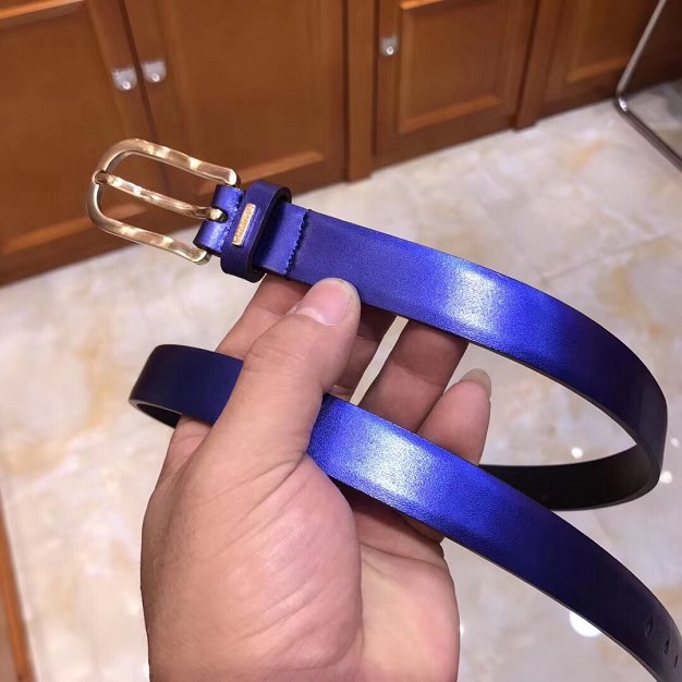 CC original calfskin 20mm belt AA0557 blue