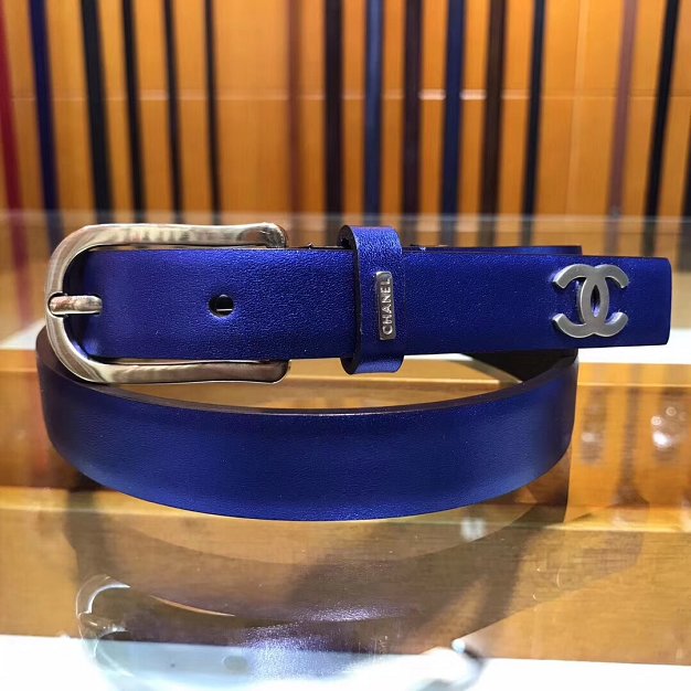 CC original calfskin 20mm belt AA0557 blue