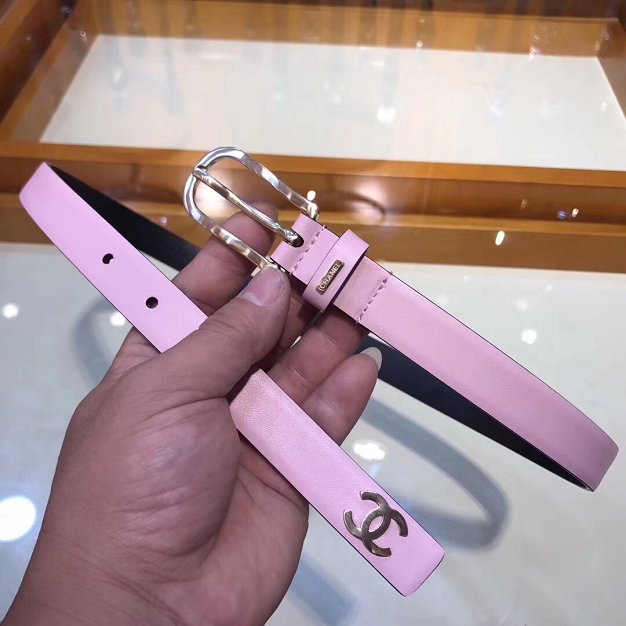 CC original calfskin 20mm belt AA0557 pink