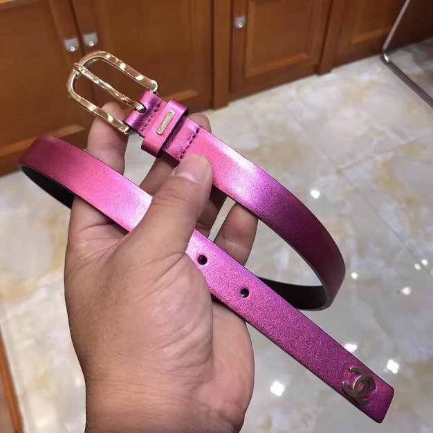 CC original calfskin 20mm belt AA0557 purple