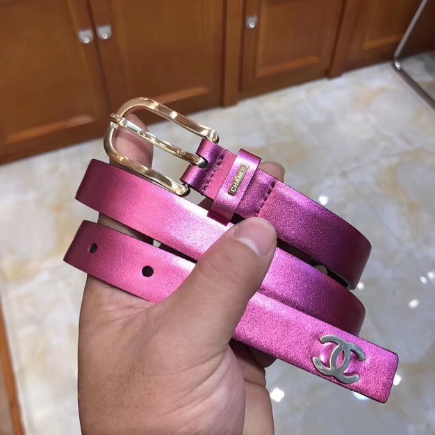 CC original calfskin 20mm belt AA0557 purple