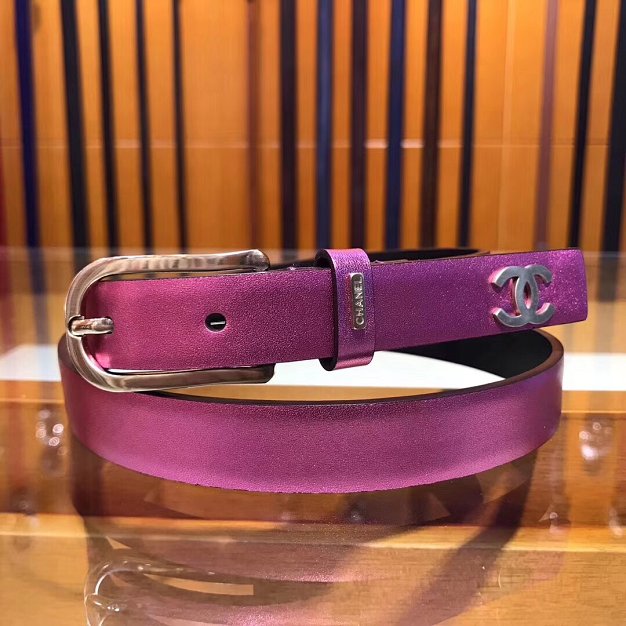 CC original calfskin 20mm belt AA0557 purple