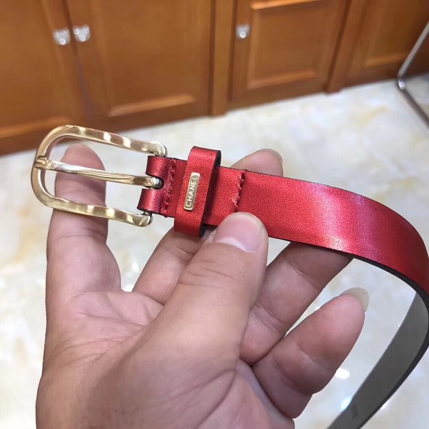 CC original calfskin 20mm belt AA0557 red