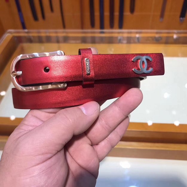 CC original calfskin 20mm belt AA0557 red