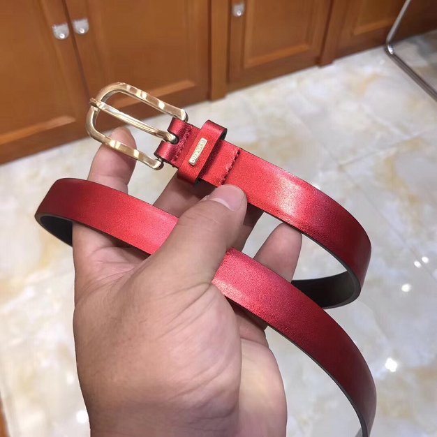 CC original calfskin 20mm belt AA0557 red