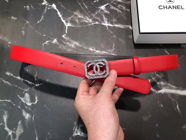 CC original calfskin 30mm belt A0529 red