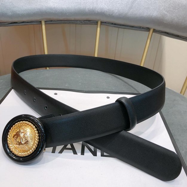 CC original calfskin 30mm belt A0542 black